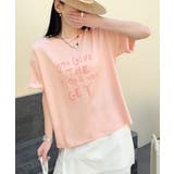英字ロゴプリントルーズTシャツ | aimoha | 詳細画像5