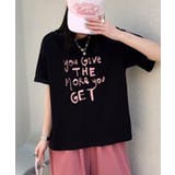 英字ロゴプリントルーズTシャツ | aimoha | 詳細画像6