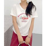 VネックチェリーTシャツ | aimoha | 詳細画像14
