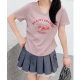 VネックチェリーTシャツ | aimoha | 詳細画像2