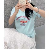 VネックチェリーTシャツ | aimoha | 詳細画像16