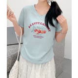 VネックチェリーTシャツ | aimoha | 詳細画像17