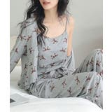 カップ付きキャミソール&ロングパンツ ルームウェア3点セット | aimoha | 詳細画像37