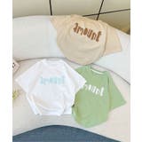 【aimoha-KIDS-】ロゴプリントTシャツ | aimoha kids | 詳細画像1