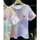 パープル | 【aimoha-KIDS-】タイダイ柄Tシャツ | aimoha kids