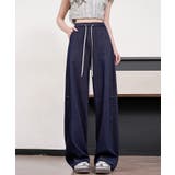 ネイビー | ストリートルーズイージーパンツ | aimoha 