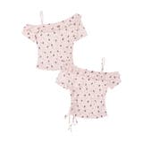 ピンク | ワンショルダーシャーリングトップス | HOOK