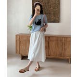 黒猫モチーフ刺繍ニットTシャツ | aimoha | 詳細画像12