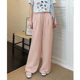 タック入りハイウエストワイドパンツ | aimoha  | 詳細画像1 