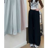 タック入りハイウエストワイドパンツ | aimoha  | 詳細画像4 