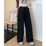 タック入りハイウエストワイドパンツ | aimoha  | 詳細画像5 