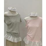 ワンショルダードット柄フリルトップス Jasmine Grandiflorum | aimoha | 詳細画像11