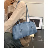 ブルー | HOOK for girls クロスジップデザイン スリムショルダーバッグ | HOOK