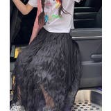 ブラック | 【HOOK】for girls エアリープリーツロングスカート | HOOK