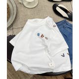 【-aimoha-KIDS-】キッズ アルファベットプリントTシャツ | aimoha kids | 詳細画像3