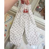 オフホワイト | 【-aimoha-KIDS-】キッズ 花柄コットンパンツ | aimoha kids