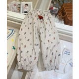ライトベージュ | 【-aimoha-KIDS-】キッズ 花柄コットンパンツ | aimoha kids