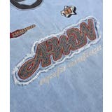 ダメージデニム風ロゴパッチTシャツ | HOOK | 詳細画像4
