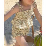 【aimoha-KIDS-】キッズ 花柄シャーリングビキニ 2点セット | aimoha kids | 詳細画像14