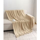 ボヘミアン風フリンジニットブランケット | aimoha  | 詳細画像1 