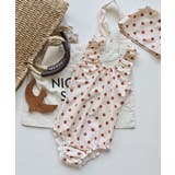 【aimoha-KIDS-】キッズ 帽子付き ワンピース水着 2点セット | aimoha kids | 詳細画像1