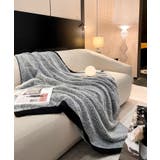 ラグジュアリールック配色ブランケット | aimoha  | 詳細画像12 