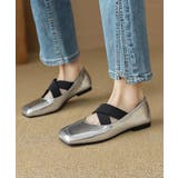 シルバー | 【SHOES 365】クロストラップパンプス | aimoha