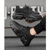 ブラック | 【SHOES 365】厚底スニーカー | aimoha men