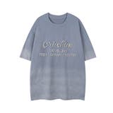 ブルー | パールビーズロゴTシャツ | HOOK