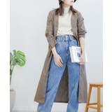 カーキ | ロングガウン ロングカーディガン アウター | aimoha