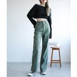 2ボタンハイウエストストレートワイドデニムパンツ 全5色 韓国ファッション | aimoha | 詳細画像37