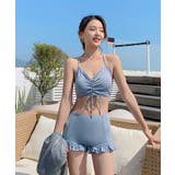 BORA AURA 3点セットフリルシアー体型カバー水着ビキニ | aimoha  | 詳細画像4 