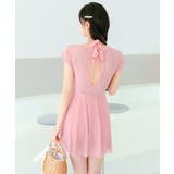 BORA AURA メッシュシャーリング体型カバーワンピース水着 | aimoha  | 詳細画像4 