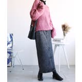 オリジナル ストレートデニムハイウエストロングスカート デニムスカート | aimoha | 詳細画像2