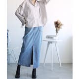 オリジナル ストレートデニムハイウエストロングスカート デニムスカート | aimoha | 詳細画像17