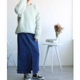 オリジナル ストレートデニムハイウエストロングスカート デニムスカート | aimoha | 詳細画像21