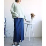 オリジナル ストレートデニムハイウエストロングスカート デニムスカート | aimoha | 詳細画像22