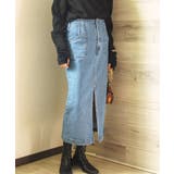 オリジナル ストレートデニムハイウエストロングスカート デニムスカート | aimoha | 詳細画像44