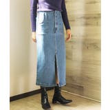 オリジナル ストレートデニムハイウエストロングスカート デニムスカート | aimoha | 詳細画像45