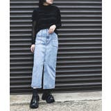 オリジナル ストレートデニムハイウエストロングスカート デニムスカート | aimoha | 詳細画像58