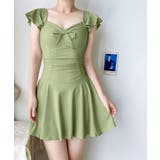 BORA AURA フロントリボンワンピース体型カバーワンピース水着 | aimoha  | 詳細画像11 