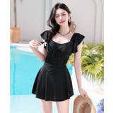 BORA AURA フロントリボンワンピース体型カバーワンピース水着 | aimoha  | 詳細画像24 