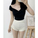 BORA AURA クロスデザインサイドシャーリング体型カバー水着タンキニ | aimoha  | 詳細画像6 