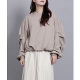 裏毛袖タックバルーンプルオーバー | aimoha  | 詳細画像36 