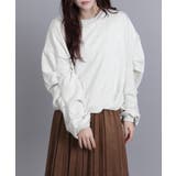 裏毛袖タックバルーンプルオーバー | aimoha  | 詳細画像25 