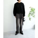 モヘアタッチループフリンジ使いニット | aimoha | 詳細画像45