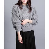 モヘアタッチループフリンジ使いニット | aimoha | 詳細画像10