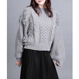 モヘアタッチループフリンジ使いニット | aimoha | 詳細画像11