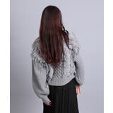 モヘアタッチループフリンジ使いニット | aimoha | 詳細画像14