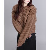 モヘアタッチループフリンジ使いニット | aimoha | 詳細画像19